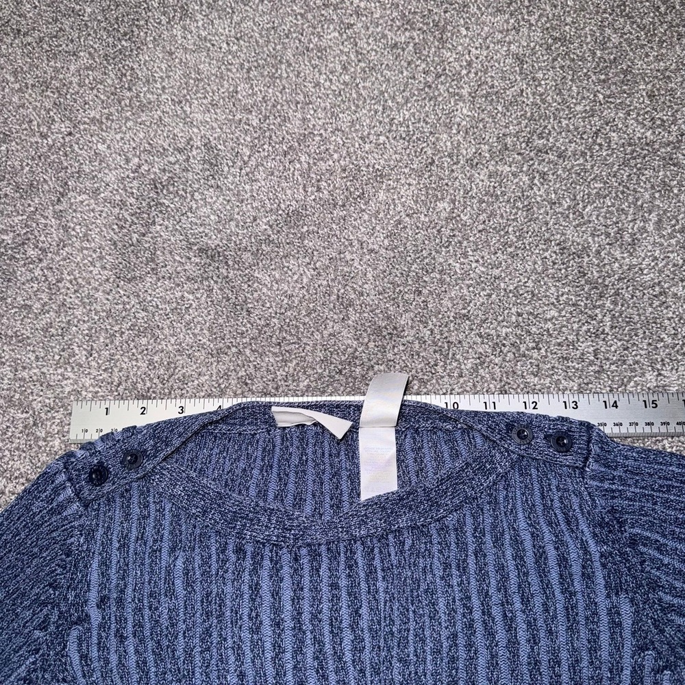 Liz Claiborne Lizwear Jeans Blue Ribbed Knit Sweater Boatneck - Size Small - Picture 8 of 11
